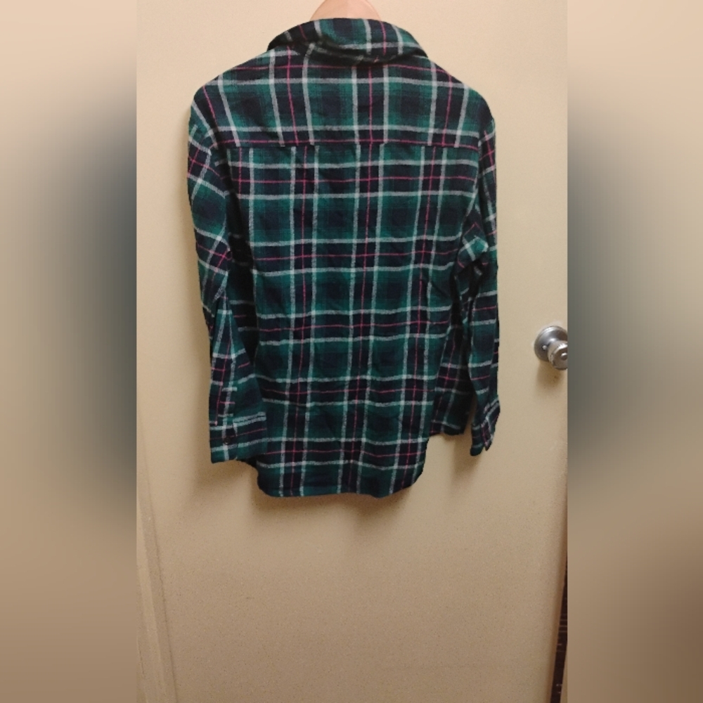 NWT Old Navy Women's Plaid Flannel Button Down Shirt Sz M - Picture 4 of 5